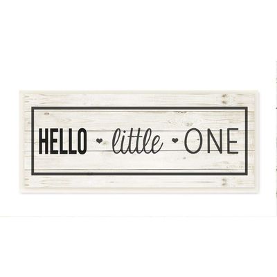 Kids Hello Little One Nursery Word Design