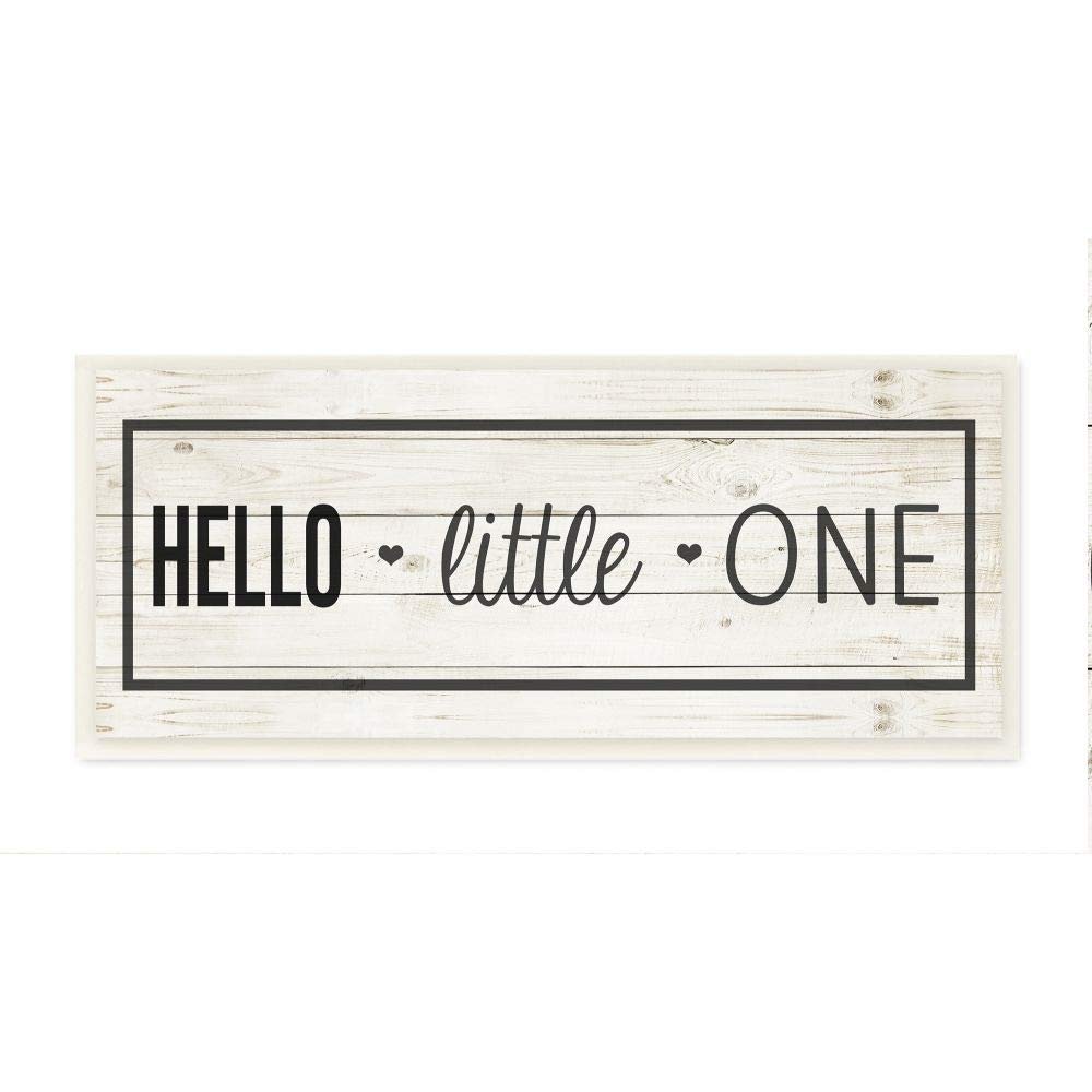 Kids Hello Little One Nursery Word Design