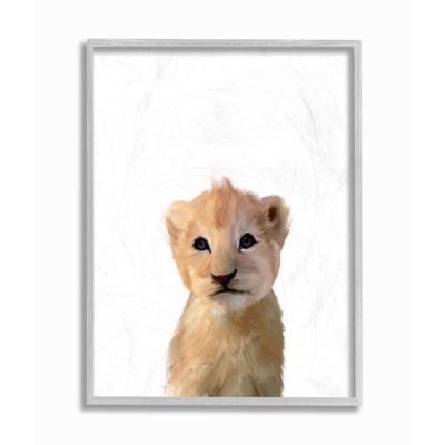 Cute Baby Lion Animal Kids Painting