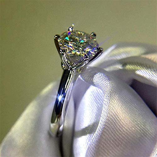 Bansriracha Ring 100% Soild 925 Sterling Silver Jewelry 1.5ct Sona AAAAA Zircon Cz Engagement Wedding Band Rings for Women (6)