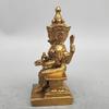 Fashion158 China Carving Pure brass Four faces Buddha small Statue view 2