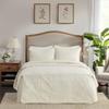 Madison Park Quebec Split Corner Quilted Bedspread Classic Traditional Design All Season, Lightweight, Bedding Set, Matching Shams, King, Damask Quilted Cream 3 Piece view 1