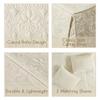 Madison Park Quebec Split Corner Quilted Bedspread Classic Traditional Design All Season, Lightweight, Bedding Set, Matching Shams, King, Damask Quilted Cream 3 Piece view 4