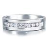 Bansriracha Round Cut Men's Bridal Wedding Band Solid 925 Sterling Silver Ring Jewelry CFR8057 (8) view 2