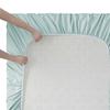 Clara Clark Cal King Sheets, 6 Piece Set - Hotel Luxury Sheets for Cal King Size Bed, Super Soft Bedding Set, Cal King Size, Aqua Light Blue view 4