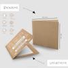 8 invitation cards for the school with matching envelopes, invitation cards for the first time in a set of 8. Crown design view 3