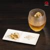 Aderia Whiskey 11oz Old Fashion Glass with bone china snack plate Made in Japan (Chojyugiga) view 2