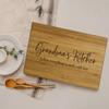 Andaz Press Large Bamboo Wood Cutting Board Gift, 17.75 x 11-inch, Grandma's Kitchen Where Everything is Made With Love, 1-Pack, Engraved Serving Chopping Board Christmas Birthday Chef Kitchen Ideas view 3