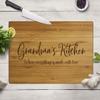 Andaz Press Large Bamboo Wood Cutting Board Gift, 17.75 x 11-inch, Grandma's Kitchen Where Everything is Made With Love, 1-Pack, Engraved Serving Chopping Board Christmas Birthday Chef Kitchen Ideas view 4