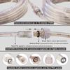 Areful LED Rope Lights, 16ft Daylight White Strip Lights with Clear PVC Jacket, Connectable and Flexible, Waterproof for Indoor Outdoor use, 110V Plugin Tape Lighting with High Brightness 3528 LEDs view 4