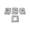 100 Pc Aluminum Foil Square Gas Burner Bib Disposable Liners Cover view 3