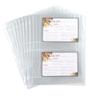 Samsill 8.5 x 11 Inch Recipe Card Page Protectors, 25 Count - 2 Pocket Side Loading Sheets for 3 Ring Binders, 4 x 6 Pocket Sleeves view 1