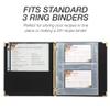 Samsill 8.5 x 11 Inch Recipe Card Page Protectors, 25 Count - 2 Pocket Side Loading Sheets for 3 Ring Binders, 4 x 6 Pocket Sleeves view 2