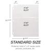 Samsill 8.5 x 11 Inch Recipe Card Page Protectors, 25 Count - 2 Pocket Side Loading Sheets for 3 Ring Binders, 4 x 6 Pocket Sleeves view 3