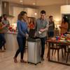 iTouchless 13 Gallon Sensor Kitchen Trash Can with 4 Wheels and Odor Filter view 2