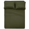 4 PC Bedding sheet set 8" Deep pocket 400 TC 100% Cotton for RV- Trucks, campers, Airstream, Bus, Boat and motorhomes easy to fit in RV-mattress Solid - Short Queen (60"x75") Dark Grey view 1