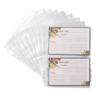 Samsill 4x6 Recipe Card Protectors, Splatter Proof, 2-4 Recipe Cards Per Sheet, Fits 8" x 9" - 3 Ring Binders, 25 Pack view 1