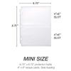 Samsill 4x6 Recipe Card Protectors, Splatter Proof, 2-4 Recipe Cards Per Sheet, Fits 8" x 9" - 3 Ring Binders, 25 Pack view 3