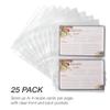 Samsill 4x6 Recipe Card Protectors, Splatter Proof, 2-4 Recipe Cards Per Sheet, Fits 8" x 9" - 3 Ring Binders, 25 Pack view 4