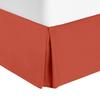 Comfort Bed Store Box Pleated Bed Skirt-1000 Thread Count 100% Egyptian Cotton,Quadruple Pleated, Wrinkle and Fade Resistant, 17 Tailored DropInches(Orange,Cal King) view 1
