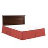 Comfort Bed Store Box Pleated Bed Skirt-1000 Thread Count 100% Egyptian Cotton,Quadruple Pleated, Wrinkle and Fade Resistant, 17 Tailored DropInches(Orange,Cal King) view 3