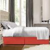 Comfort Bed Store Box Pleated Bed Skirt-1000 Thread Count 100% Egyptian Cotton,Quadruple Pleated, Wrinkle and Fade Resistant, 17 Tailored DropInches(Orange,Cal King) view 4