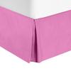Comfort Bed Store Box Pleated Bed Skirt-1000 Thread Count 100% Egyptian Cotton,Quadruple Pleated, Wrinkle and Fade Resistant, 16 Tailored DropInches(Pink,Full) view 1