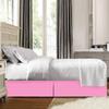 Comfort Bed Store Box Pleated Bed Skirt-1000 Thread Count 100% Egyptian Cotton,Quadruple Pleated, Wrinkle and Fade Resistant, 16 Tailored DropInches(Pink,Full) view 4