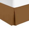 Comfort Bed Store Box Pleated Bed Skirt-1000 Thread Count 100% Egyptian Cotton,Quadruple Pleated, Wrinkle and Fade Resistant, 16 Tailored DropInches(Brown,Twin) view 1