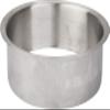 6" Diameter 2" Height Brushed Stainless Steel Trash Can Ring view 1