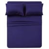 4 PC Bedding sheet set 8" Deep pocket 400 TC 100% Cotton for RV- Trucks, campers, Airstream, Bus, Boat and motorhomes easy to fit in RV-mattress Solid - Short Queen (60"x75") Royal Blue view 1
