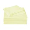 HR Luxury Linen 4 PC Bedding Sheet Set 8" Deep Pocket 400 TC 100% Cotton for RV- Trucks, Campers, Airstream, Bus, Boat and motorhomes Easy to fit in RV-Mattress Solid - Short Queen (60"x75") Ivory view 2