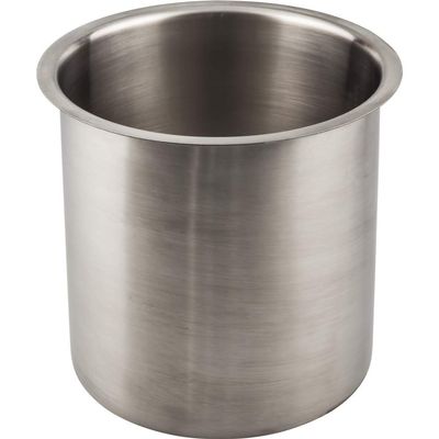 6" Diameter 6" Height Brushed Stainless Steel Trash Can Ring