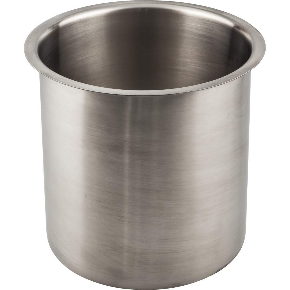6" Diameter 6" Height Brushed Stainless Steel Trash Can Ring