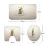 Amagical Zen Garden Spa Stones and Bamboo on The Sand 16 Piece Bathroom Mat Set Shower Curtain Set Bath Mat Contour Mat Toilet Cover Shower Curtain and 12 Hooks view 3