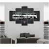 5 Piece Luxury Canvas Posters of Sports Cars Supercar Exotic Luxury Modern Wall Art Decor (5 Piece Large, Nissan GTR Evolution) view 1