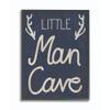 Kids Little Man Cave Word Boys Blue Nursery Design view 1