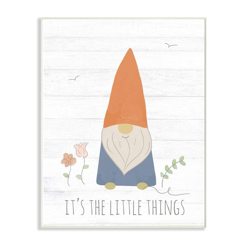 Kids Inspirational Word Cute Colorful Gnome Drawing Design