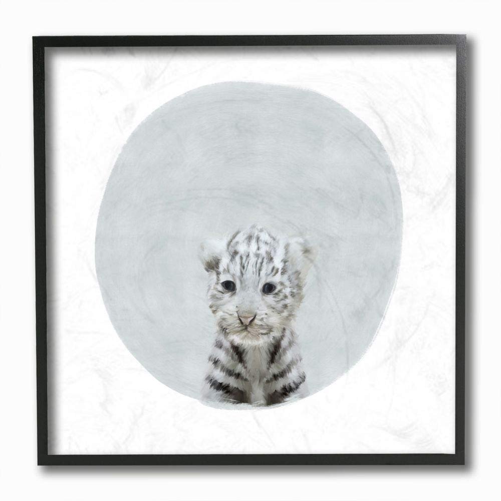 Baby White Tiger Animal Kids Painting