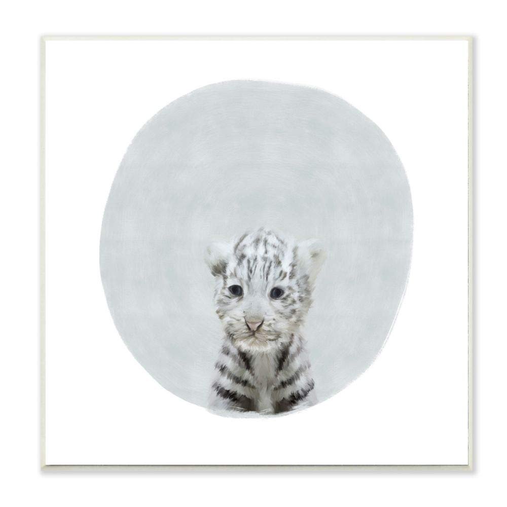Baby White Tiger Animal Kids Painting