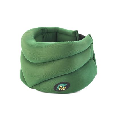 Caldera International - Releaf Neck Rest Soft Neck Brace for Neck Pain and Support, Comfortable Neck Brace for Sleeping, Cervical Collar Neck Support Brace for Travel, Reading - Large, Green