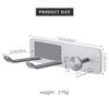 FLE Hair Dryer Holder Wall Mounted, Stainless Steel Self Adhesive Blow Dryer Holder Rack for Dyson Supersonic Hair Dryer,Silver view 4