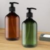 Soap Dispensers Bottles Creative European Soap Dispenser Press Manual Soap Bottle Household Bathroom Kitchen Hand Soap Bottle Dispenser Pump Bottles - Dish Soap (Color : Brown, Size : 300ml) view 3