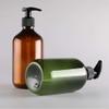 Soap Dispensers Bottles Creative European Soap Dispenser Press Manual Soap Bottle Household Bathroom Kitchen Hand Soap Bottle Dispenser Pump Bottles - Dish Soap (Color : Brown, Size : 300ml) view 4