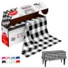Neatiffy Disposable Plastic Table Cloth Roll | 54 in x 108 Ft Waterproof Tablecloth | Table Cover for Rectangle, Square, Round Oval Tables | Picnic, Party, Banquet, Birthdays, Weddings, BlackCheckered view 1