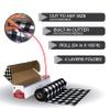 Neatiffy Disposable Plastic Table Cloth Roll | 54 in x 108 Ft Waterproof Tablecloth | Table Cover for Rectangle, Square, Round Oval Tables | Picnic, Party, Banquet, Birthdays, Weddings, BlackCheckered view 4