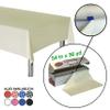 Neatiffy Disposable Plastic Table Cloth Roll | 54 in x 108 Ft Waterproof Tablecloth | Table Cover for Rectangle, Square, Round Oval Tables | Picnic, Party, Banquet, Birthdays, Weddings - Ivory view 2