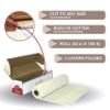Neatiffy Disposable Plastic Table Cloth Roll | 54 in x 108 Ft Waterproof Tablecloth | Table Cover for Rectangle, Square, Round Oval Tables | Picnic, Party, Banquet, Birthdays, Weddings - Ivory view 4