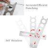 AUNMAS Ceramic Tile Hole Locator, Stainless Steel Universal Marble Punching Tool Measuring Adjustable Floor Drilling Guide Finder Gauge for Accurately Cutting Glass Ceramic view 4