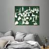 INVIN ART Framed Canvas Giclee Print Art Recreation (Society In Cylinders),1908 by Kazimir Malevich Wall Art Living Room Home Office Decorations(Wood Color Slim Frame,20"x24") view 3